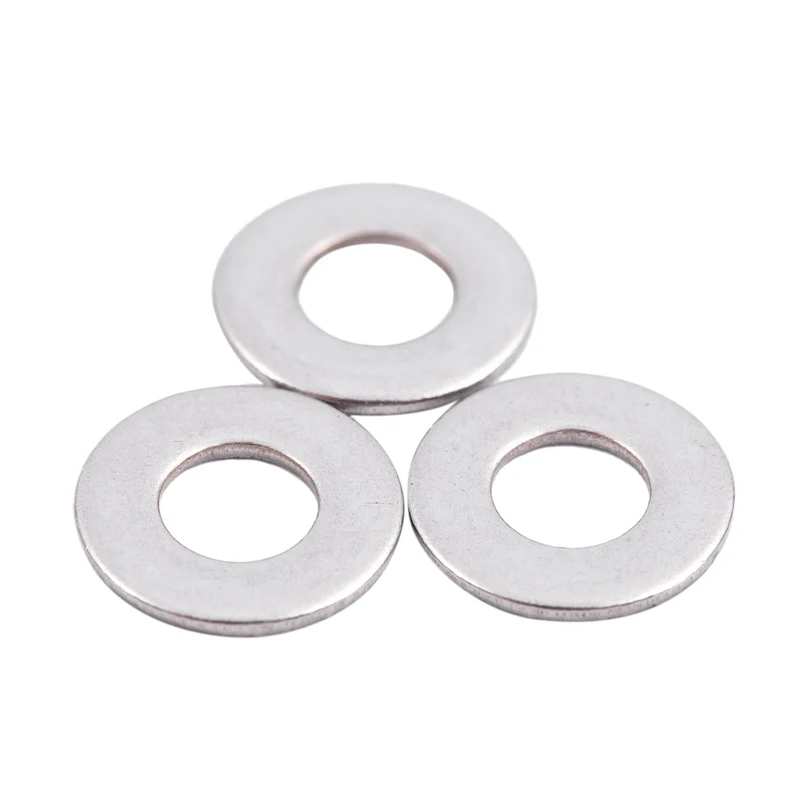 M2.5x6mmx0.5mm круглая плоская шайба из нержавеющей стали для болта 100 шт