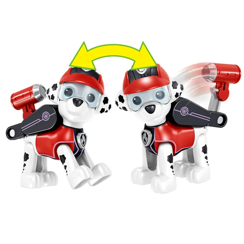 7pcs/set Paw Patrol Toys Dog Can Deformation Toy Captain Ryder Pow Patrol Psi Patrol Action Figures Toys for Children Gifts