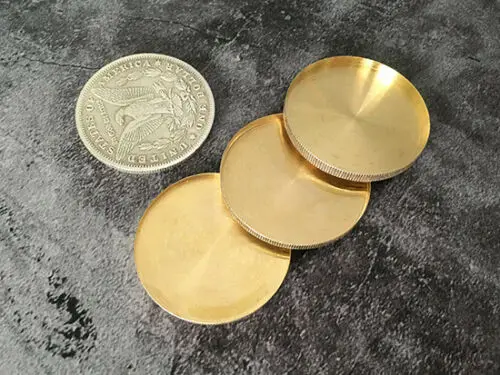 Cena Cztery w jednym Morgan Dollar ustawić miedzi przez J.C magiczne monety magiczne sztuczki Illusion monety pojawiają się znikają skoki w pobliżu magiczne sztuczka
