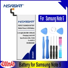 HSABAT 4300 мА/ч, EB-BN920ABE Батарея для samsung GALAXY Note 5 N9200 N920t N920c Note5 SM-N9208 N9208