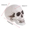 Plastic Human Mini Skull Decor Prop Skeleton Head Halloween Coffee Bars Ornament 2