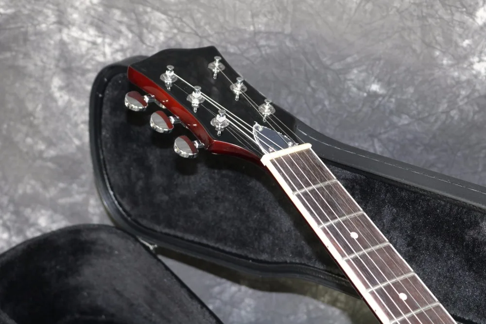 Полый корпус CDobro электрогитара Корея аппаратные средства Archtop клен Топ шпон Набор В Стыке Высокое качество