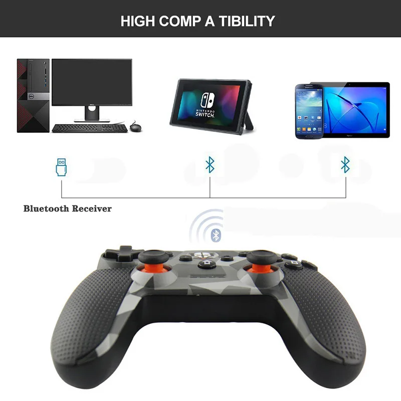 WUIYBN переключатель Pro контроллер беспроводной Bluetooth геймпад NS Джойстик для nintendo lite игровой автомат/ПК/Android/пара