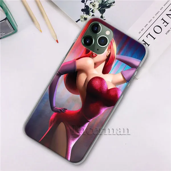 Сексуальный чехол для телефона Jessica Rabbit для Apple iPhone X, XR, XS, 11 Pro Max, 7, 8, 6, 6s Plus, 5 5S, Жесткий Чехол - Цвет: H02