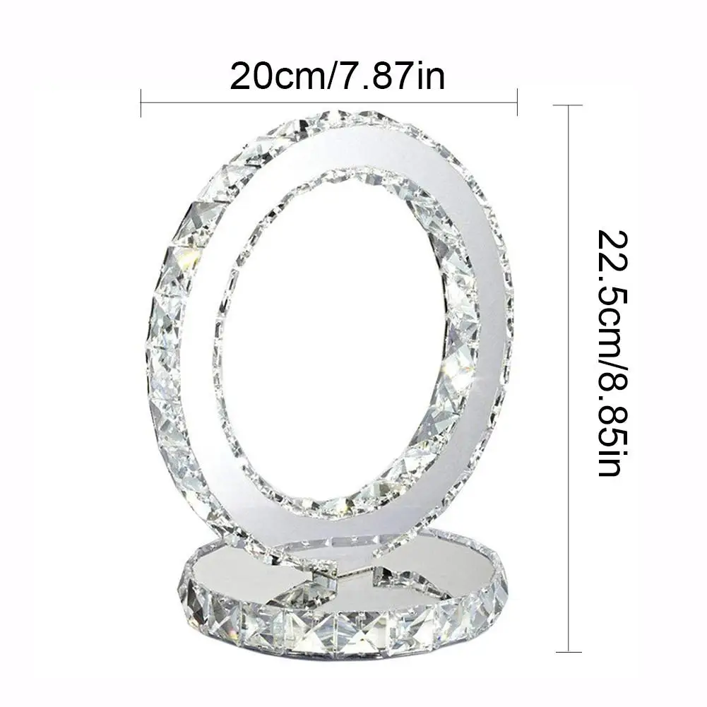Lampara de pared Хрустальный светодиодный настольный светильник EU/US Plug Современный хрустальный настенный светильник для ванной комнаты освещение водонепроницаемый Хрустальный зеркальный свет
