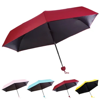 

New Women Mini Umbrella Funny Capsule Design Folding Lady Girl Rain Sun Umbrellas XD88