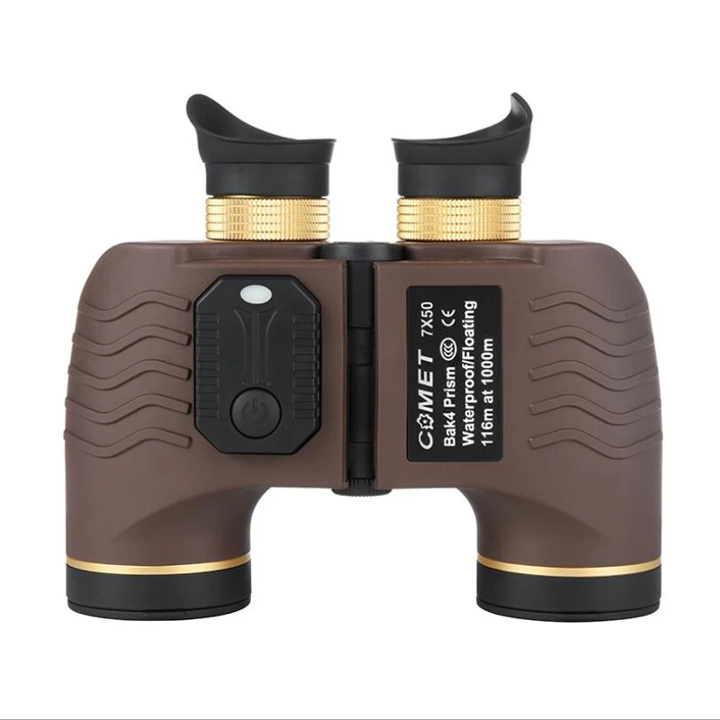 US $152.98 High Power Military Binoculars 7X50 HD Waterproof High Quality Rangefinder Compass Binoculars LLL Night Vision For Hunting Camp