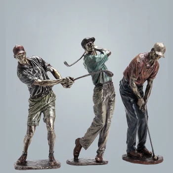 

Resin Golf Home Decoration Accessories for Living Room Modern Art Home Decor Aesthetic Office Desk Table Interior Ornaments