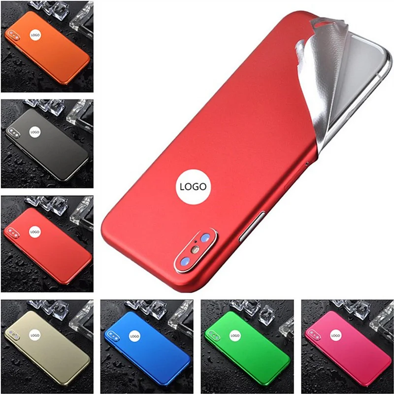 

For iPhone 5s 7 8 Plus X XS MAX Solid Color Decal Ice Film Full Body Sticker Wrap Skin Case Cover Funda Films For 6 6s Protector