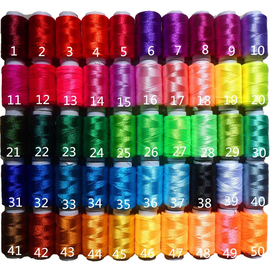 

50PCS/lot 12g/pcs Multicolor Ice Silk Embroidery Thread Sewing Embroidery Cross Stitch Silk Threads Embroidery Line For Handmade