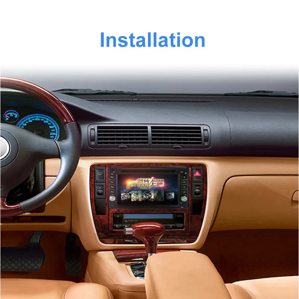 6,2 двойной 2DIN Зеркало Ссылка автомобильный стерео CD dvd-плеер Bluetooth USB SD FM TV Радио автоматическая вверх и вниз панель Дизайн Автоматический