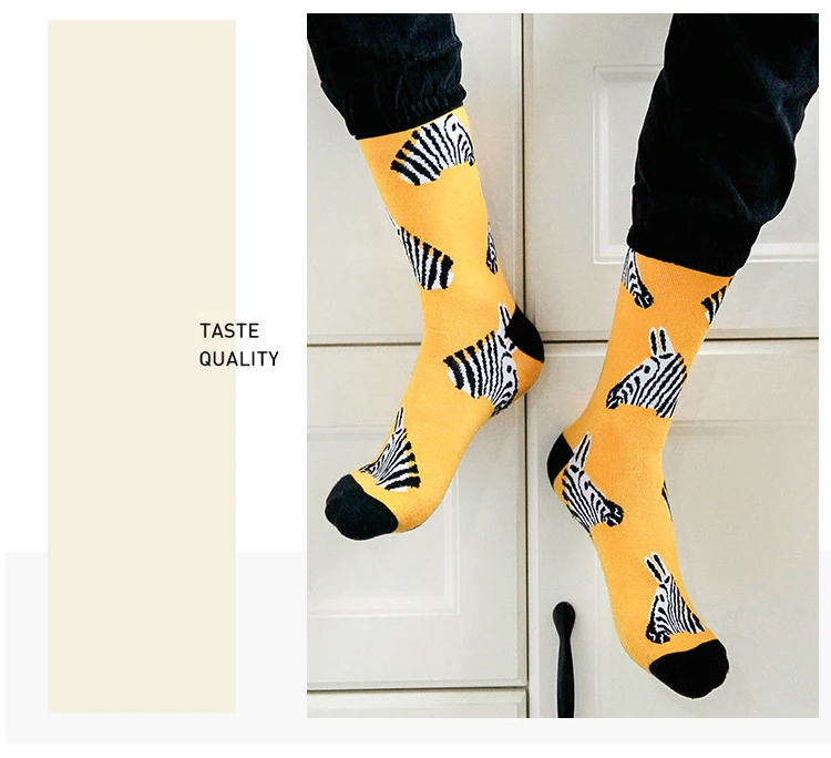 Милые женские носки с героями мультфильмов; забавные модные спортивные мужские носки с разноцветным рисунком; креативный дизайн; Happy Meias; повседневные носки