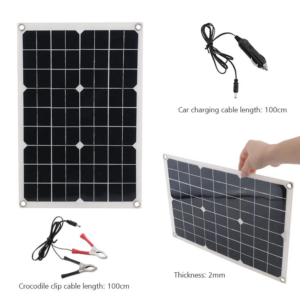 20 Вт 10А Солнечная зарядная панель USB интерфейс зарядка батареи для наружного дома кемпинга автомобиля водонепроницаемый зарядное устройство Горячая