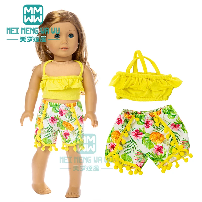 Модная Одежда для кукол 43 см, игрушки для новорожденных, аксессуары для кукол и американская кукла, костюм единорога, купальник, детская обувь для куклы
