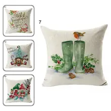 

Beautiful Square Comfortable Farmhouse Style Throw Pillow Cover Christmas Pillowcase Christmas Pillow Cover