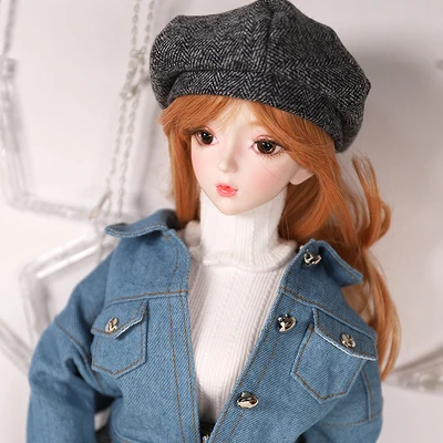 DBS 1/3 BJD кукла город детская серия механическое соединение тела с макияжем, 62 см Высота девушки, SD - Цвет: glasses eyes