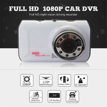 

FULL HD Car DVR Dash Camera Driving Video Camcorder Real 1080P 3" Car Vehicle 170 Degree Registrar Recorder Dash Cam 5