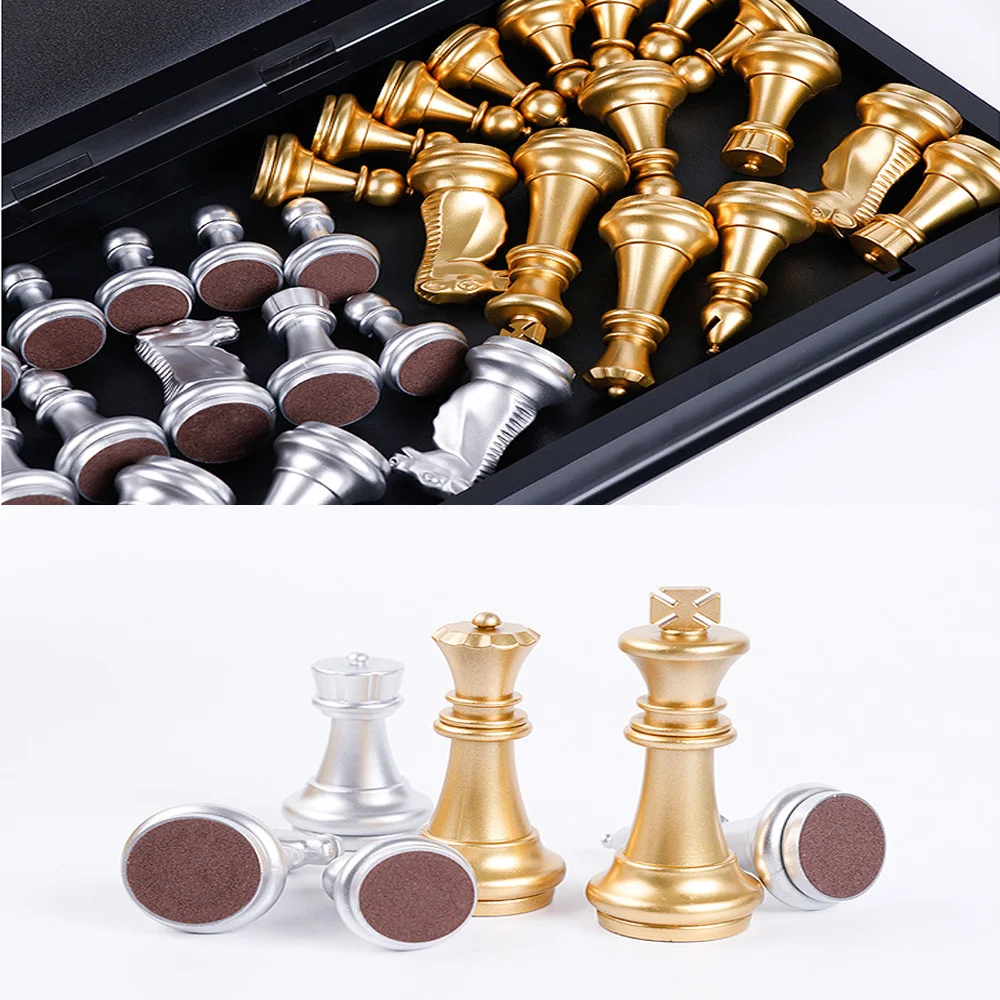 Magnetic Chess Set Magnetic Travel Chess Set with Board that Becomes a Storage Compartment Travel Toy Set