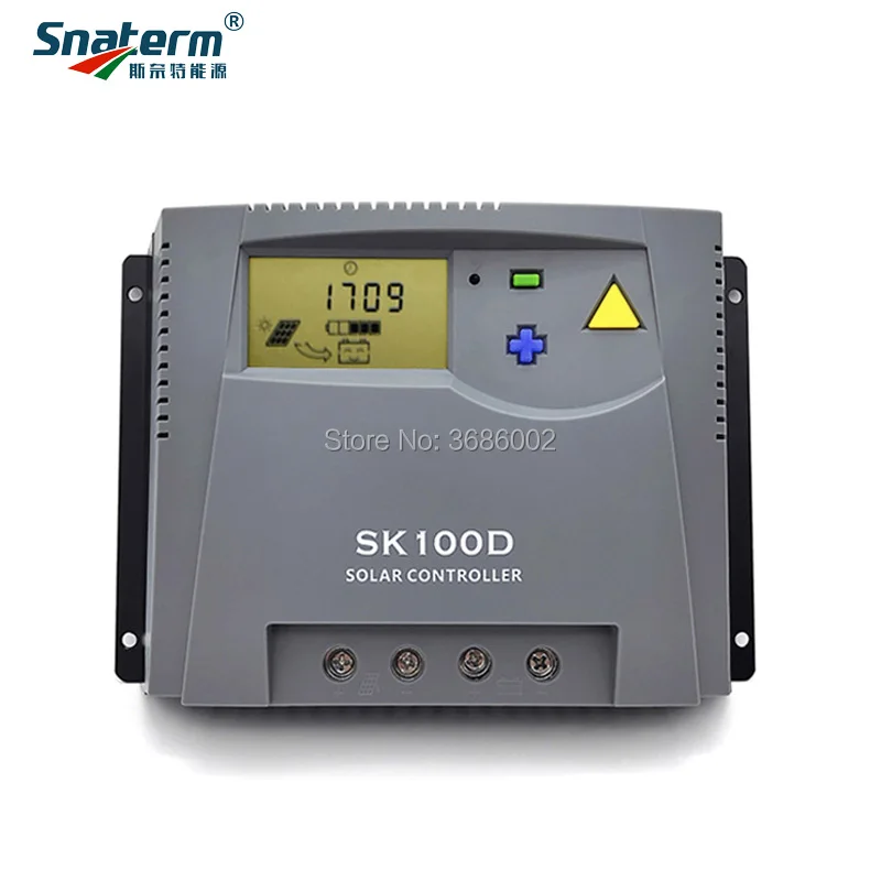 80A 100A PWM 12 В 24 в 48 в Солнечный контроллер заряда ЖК солнечное зарядное устройство с двойным USB выходом солнечный PV регулятор для PV системы