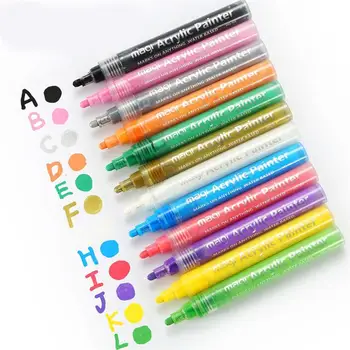 

Acrylic Paint Marker Pen Water Based Pen for Paper Rocks Wood Canvas Glass Ceramics DIY Art Projects