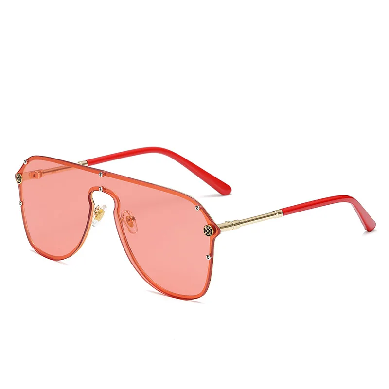C5 light red Pro Acme, цельные негабаритные солнцезащитные очки для мужчин и женщин, модные роскошные брендовые солнцезащитные очки, очки для женщин, женские, UV400, PD1377 - Цвет линз: C5 light red