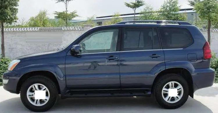 Подходит для Lexus GX470 UZJ120 2003-2009 Автомобильный Черный багажник на крышу боковые рейлинги, перекладины отделка 2 шт
