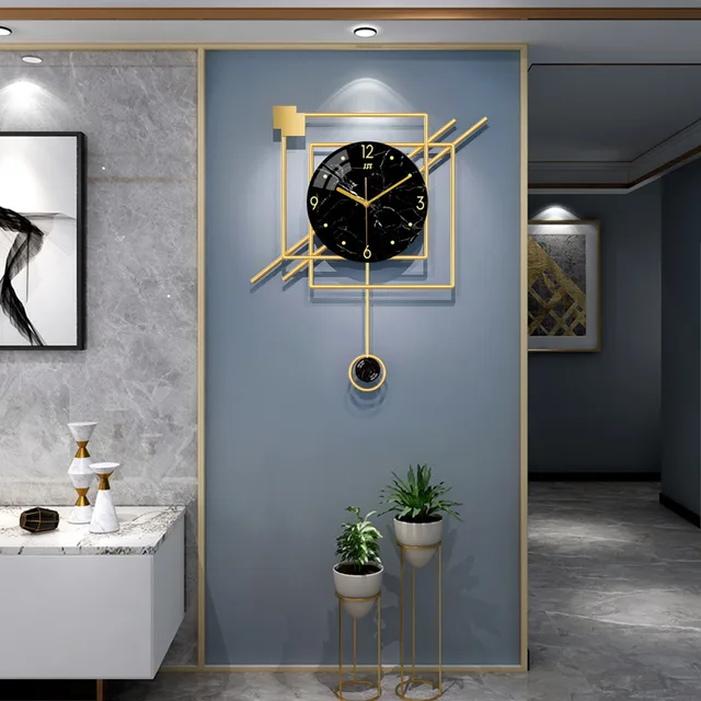Nordic Design Metal Pointer Creative Geometric Clocks 1