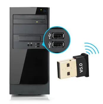 

100pcs/lot Bluetooth 5.0 Adapter Transmitter Bluetooth Receiver Bluetooth Dongle Wireless USB Adapter for Computer PC Laptop