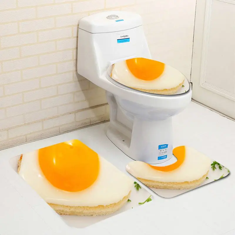 HwBathroom душ Шторы набор номера тапочки на нескользящей подошве для туалетной бумаги крышка коврик для ванной комнаты в форме сердца День Святого Валентина 3 шт./компл. украшения дома набор