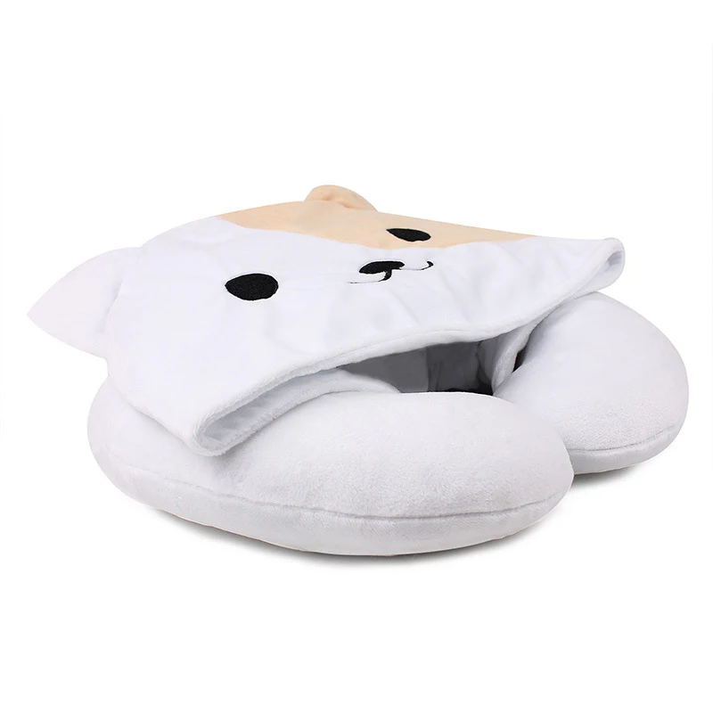 Милая игровая Подушка Neko Atsume Nap Kawaii Cat & Dog u-образная Подушка с шляпой Мягкие плюшевые игрушки практичный подарок на день рождения