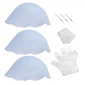 

1 Set Portable Hair Dye Tool Kit Hair Dye Caps Hooks Set for Home Dorm Store