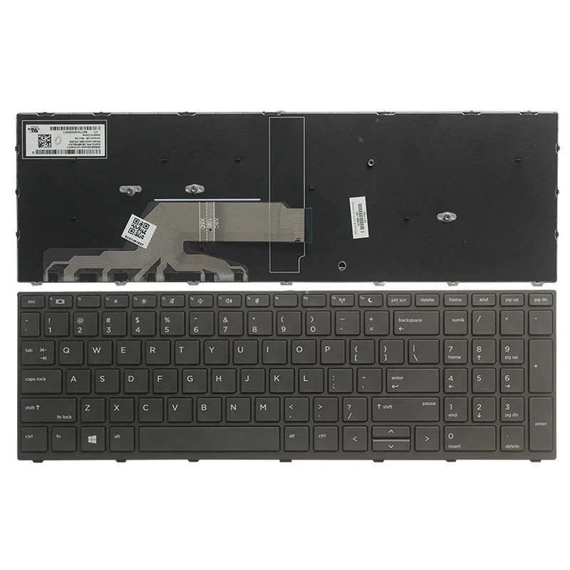 Teclado do Portátil dos Eua para hp Novo Probook 470 Inglês Teclado Preto 450 g5 455