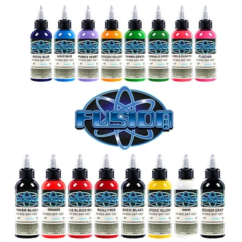 

Fusion of 30 ml / bottle tattoo spray gun ink 16 color paint set for body painting tattoo color paint tattoo supply
