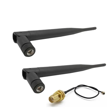

ALLISHOP 50Set 5dBi Gain 868MHz Wireless WIFI WLAN Antenna Booster SMA Male For Router Network+15cm IPX to SMA 1.13 Cable