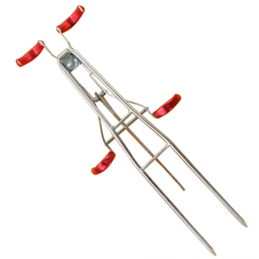 Fishing Rod holder double pole metal iron bracket double rod bracket