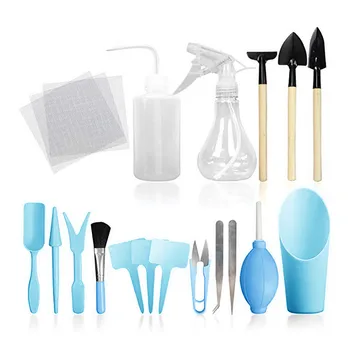 

Mini Garden Hand Tools Plastic Mini Plant Flower Transplanters Set Succulent Potting Tools Miniature Planting Care Gardening Set