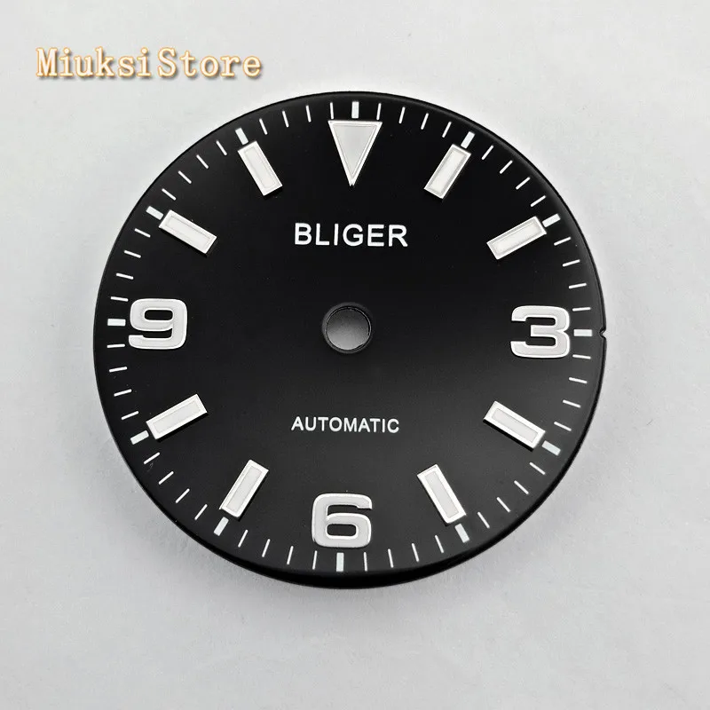 black Bliger 29 мм стерильный циферблат подходит для ETA 2836/2824 Mingzhu DG 2813/3804 Miyota 8205/8215/821A/82 серии механизм - Цвет: black