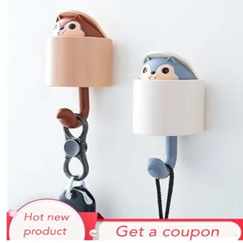 

Creative porch key hook cute cartoon coat hook coat hook bathroom home wall decoration