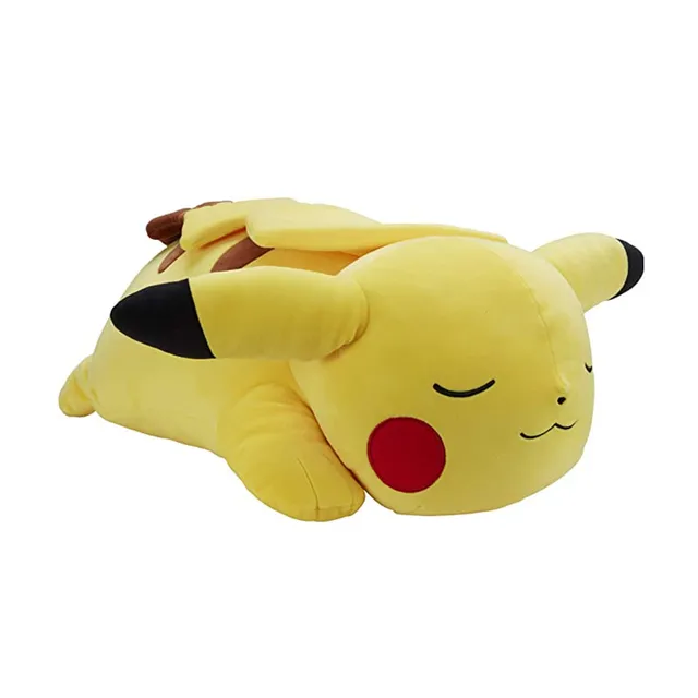 Pokemon Pikachu Plush, 18-Inch Plush Toy - Adorable Sleeping Pikachu - Ultra-Soft Plush Material, Perfect for Playing, Cuddling