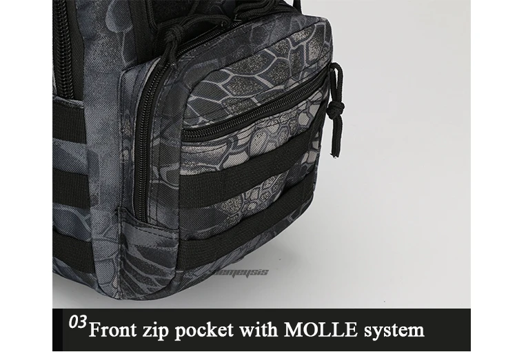 Камуфляж тактическая сумка Прочный MOLLE, охота Пеший Туризм сумка на одно плечо, Открытый Кемпинг Альпинизм армейские военные сумки