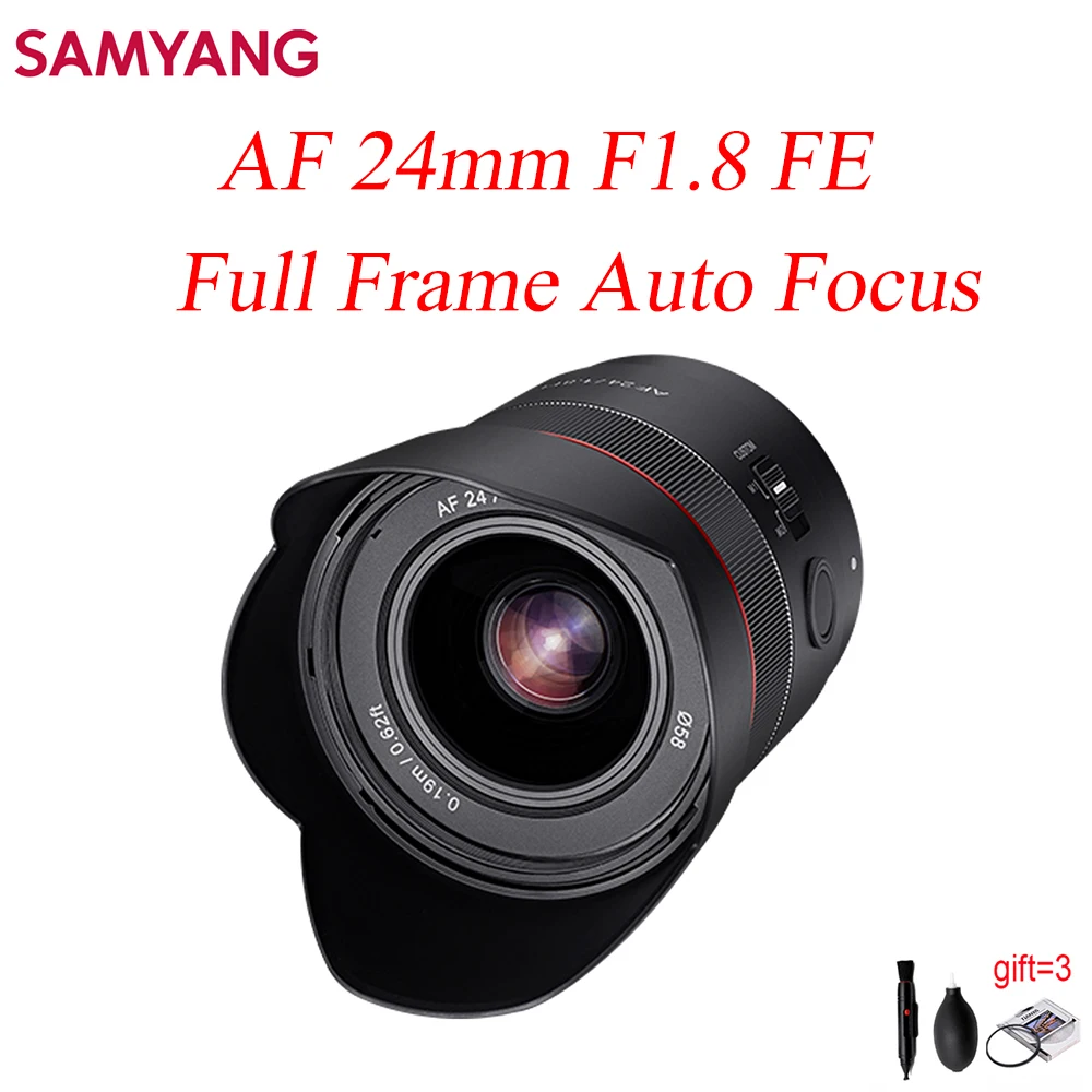 Obiettivo Originale Samyang Af 24Mm F1.8 Fe Per Fotocamera Sony Fe Full Frame Messa A Fuoco Automatica Obiettivo Della Fotocamera Per Scenario Cielo S