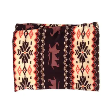 

Christmas Women Elastic Slim Leggings Colorful Deer Coffee Snowflake Fawn Print High Waist Warm Pants Female Trousers