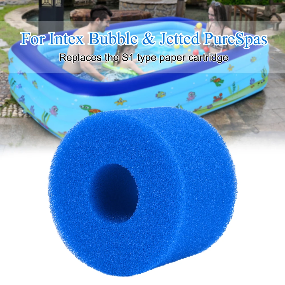 

Swimming Pool Foam Filter Intex Type Sponge Reusable Washable Sponge Cartridge Bubble Pure Filters Clean Water Pool Accessories