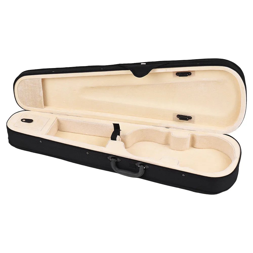 

Professional 4/4 Full Size Violin Triangle Shape Case Box Hard & Super Light with Shoulder Straps Beige