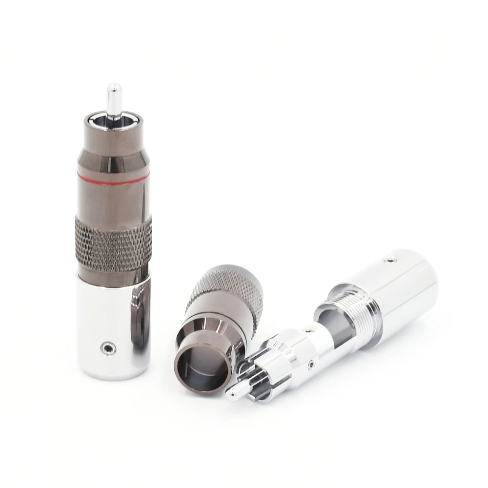 4 шт. Hi-End HiFi родиевое покрытие unsolder RCA терминал, HIFI DIY латунь покрытие родий аудио, видео разъемы, тв тюнер RCA