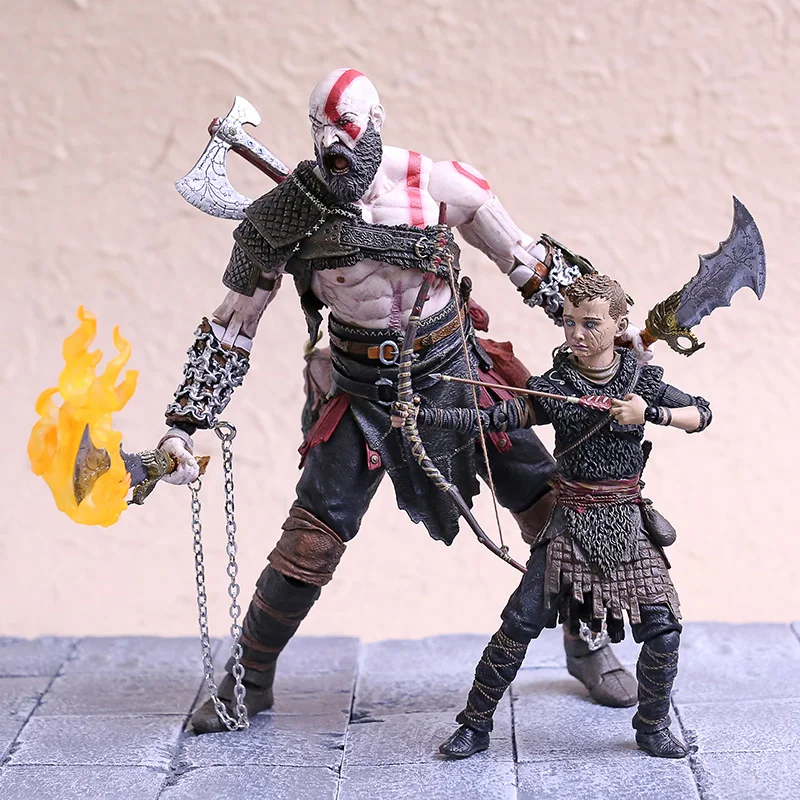 NECA God of War Kratos& Atreus конечная Фигурка Набор Коллекционная ПВХ модель игрушки