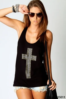 

2020 Fashion Europe and the United States Women's Clothing shi shang jie tou Van Cross Rhinestones Halter Neck bei xin t xu