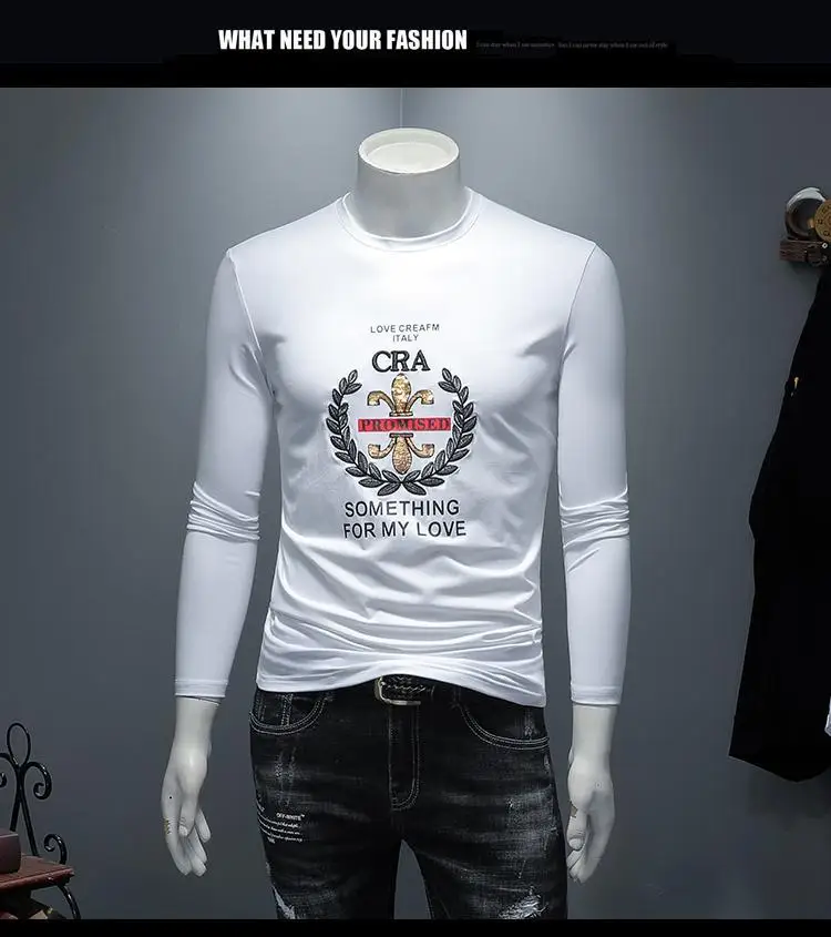 AH11686Fashion мужские топы и тройники Подиумные Роскошные известный бренд Европейский дизайн Короткие вечерние футболки с принтом мужская одежда