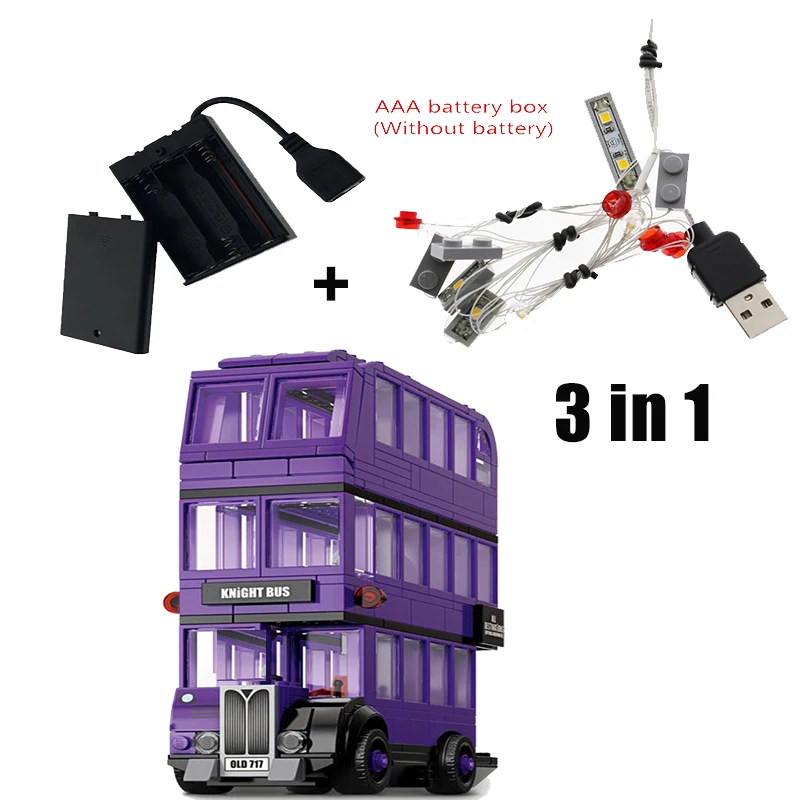 

2020 new 3 in 1 Potter Magic Movie Serices Led Light kit 11342 Set Movie Model Kids Toys For Children Gift