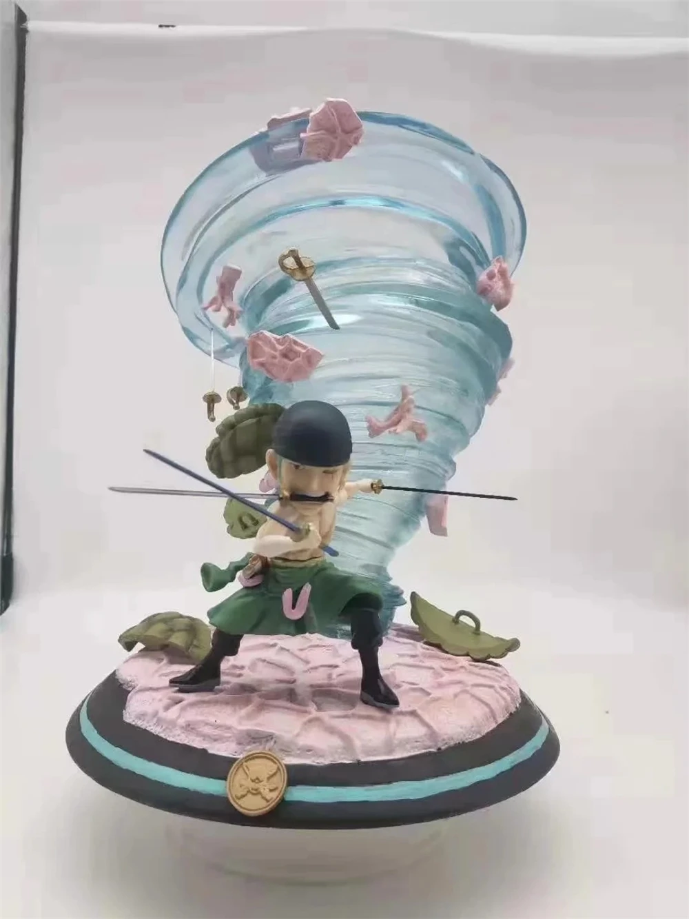 Аниме one piece Roronoa Зоро Битва вер. Большой ветер сцена GK статуя ПВХ фигурка Коллекционная модель большая игрушка ZORO кукла подарок